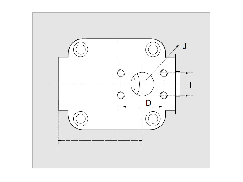 2PS 50 cc ISO Hydraulic Piston Pump Rear Cover Drawings