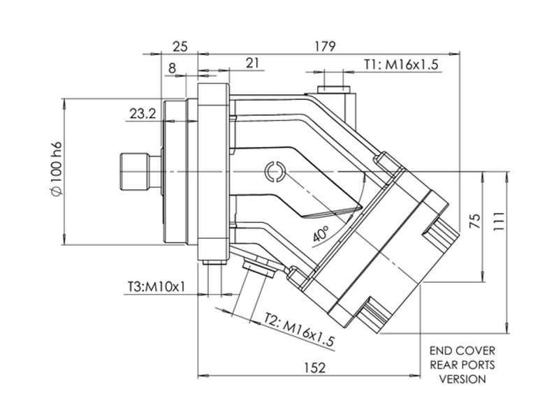 C-2PM 32 cc Hydraulic Piston Motors Efficiency Values