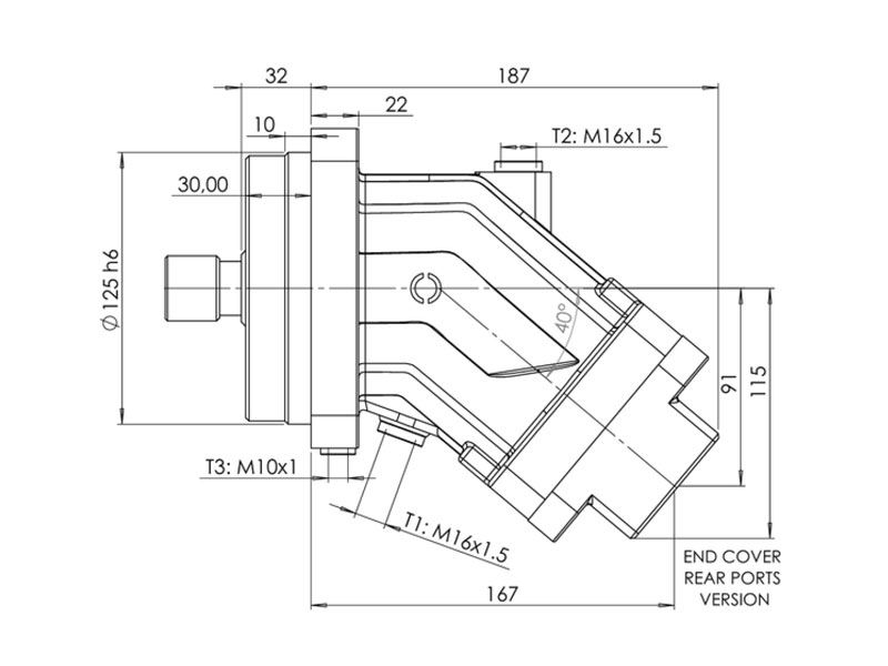 C-2PM 63 cc Hydraulic Piston Motors Efficiency Values