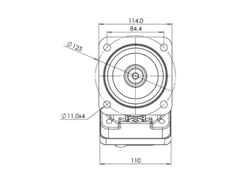 C-2PS 40 cc Hydraulic Piston Pump Flange Drawings