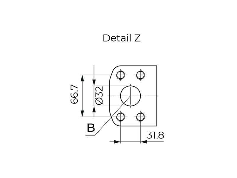 HA10V Series 5 100 cc Hydraulic Piston Pump Rear Cover Drawings