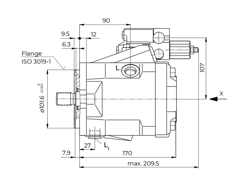 HA10V Series 5 28 cc Hydraulic Piston Pump Efficiency Values