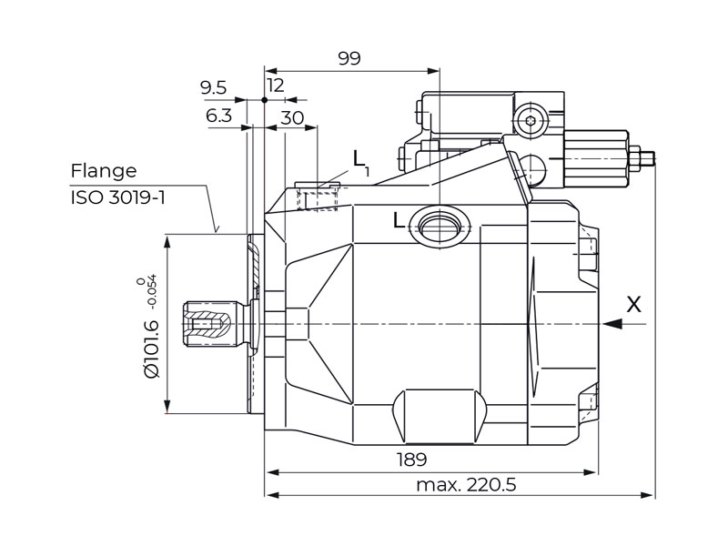 HA10V Series 5 45 cc Hydraulic Piston Pump Efficiency Values